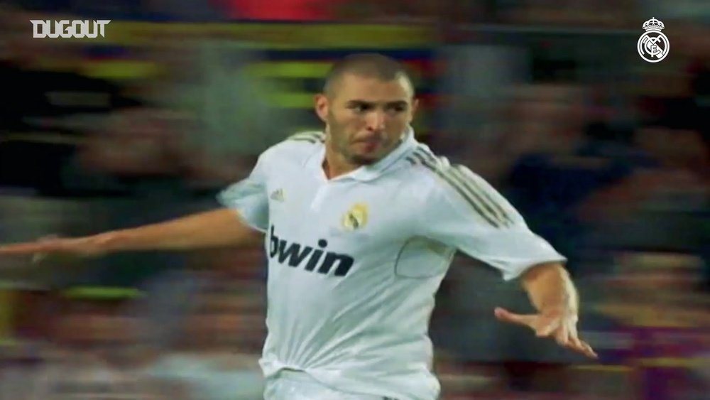 Gols de Karim Benzema contra o Barcelona. DUGOUT