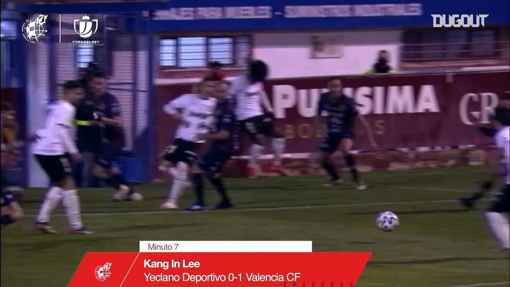 Valencia were too good for Yeclano in the Spanish Cup. DUGOUT