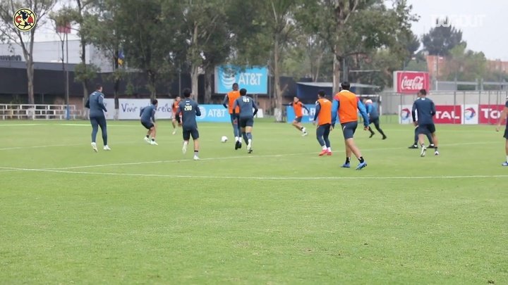 VIDEO: América’s training game with three-sided goals