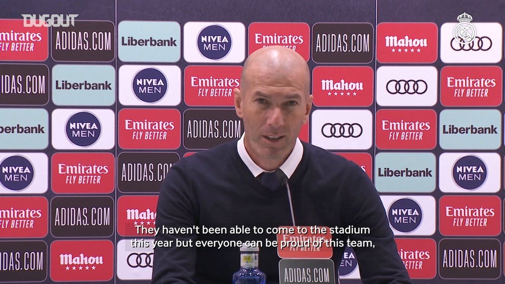 Zinedine Zidane praised his players after beating Villarreal. DUGOUT