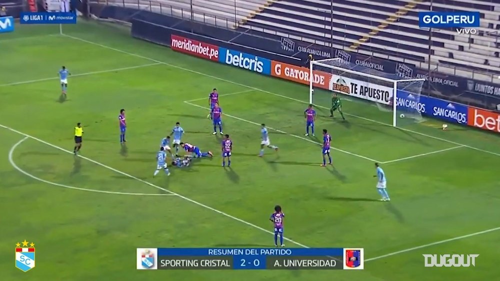 Sporting Cristal beat Alianza UDH 2-0 in the Peruvian League. DUGOUT