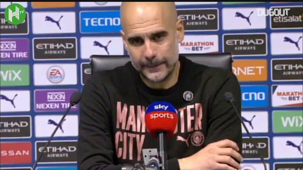 Pep was delighted with his side. DUGOUT
