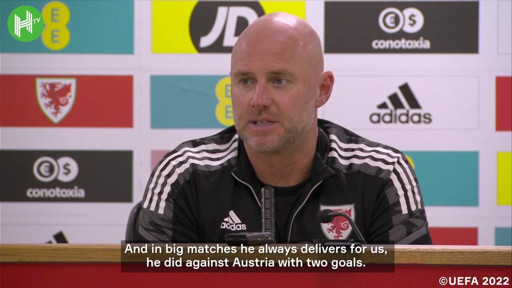 Robert Page spoke after Wales qualified for the World Cup. DUGOUT