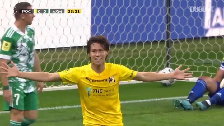 VIDEO: Hashimoto scores fifth goal of the season for Rostov
