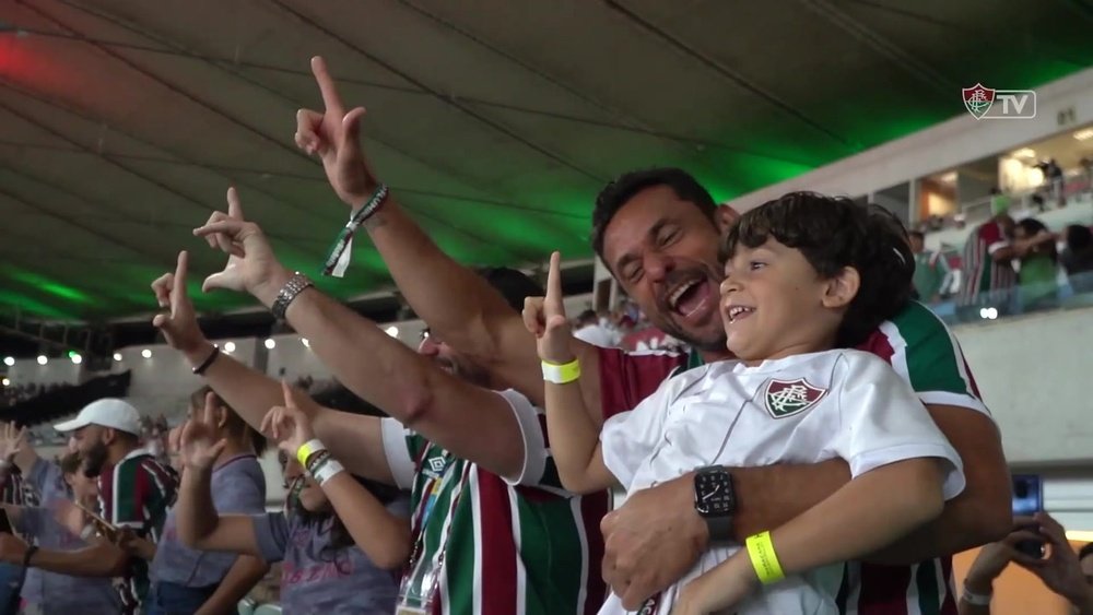 Bastidores da vitória do Fluminense no Maracanã.Dugout