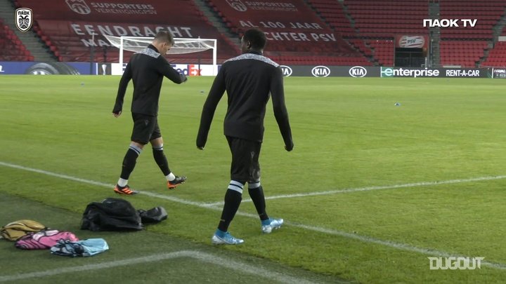 VIDEO: PAOK trained at Philips Stadium before the Europa League loss