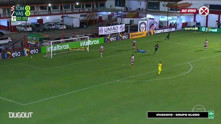 VÍDEO: os gols da vitória do Vasco sobre a Tombense na Copa do Brasil