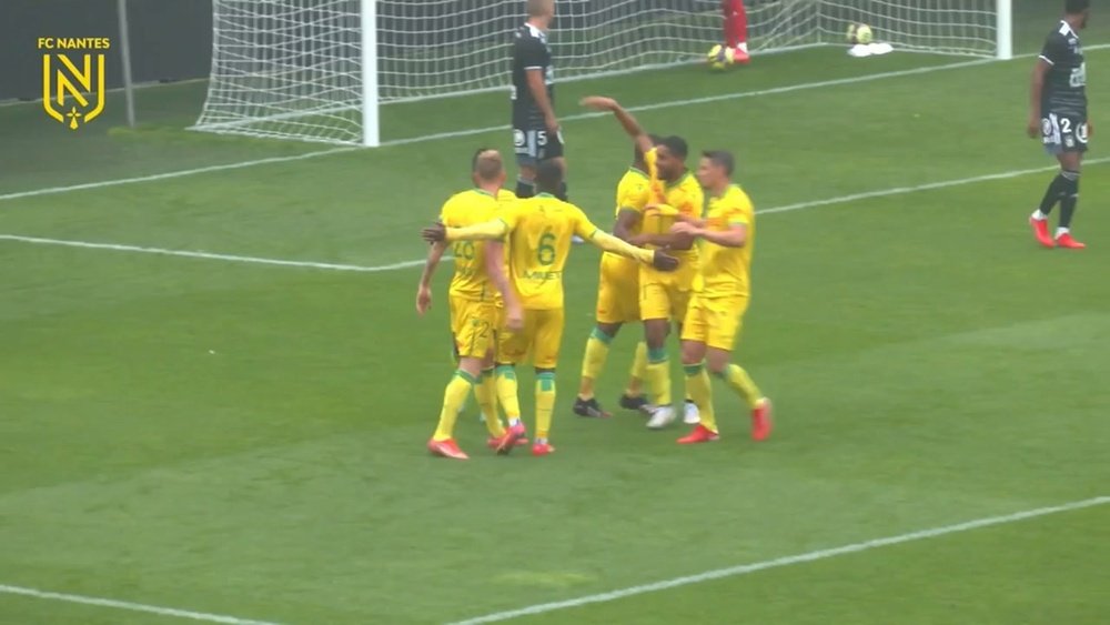 Renaud Emond scored twice as Nantes beat Brest. DUGOUT