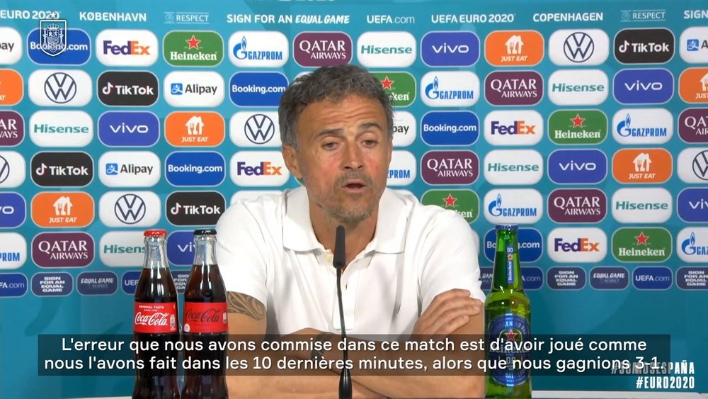 Luis Enrique s'est exprimé en conférence de presse après la qualification de l'Espagne. Dugout
