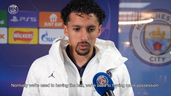 Marquinhos reflected on PSG's defeat to Man City. DUGOUT