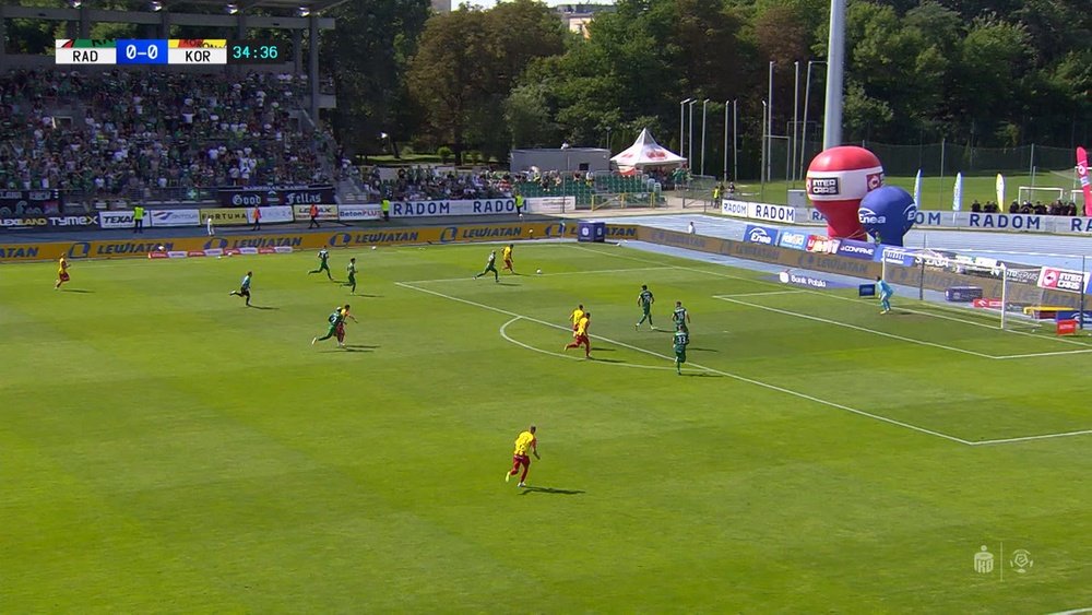 Résumé du match Radomiak Radom 0-2 Korona Kielce. afp