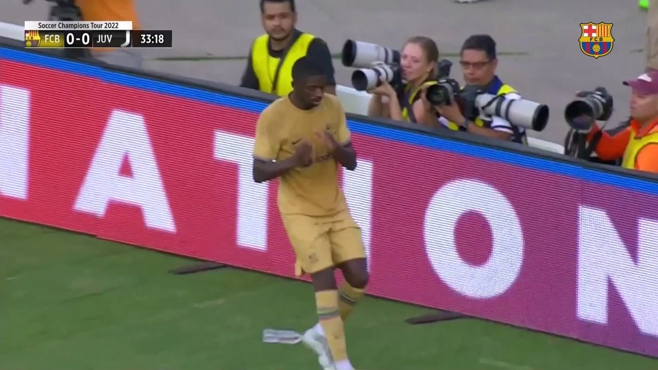 Dembele's celebration surprised Stephen Curry