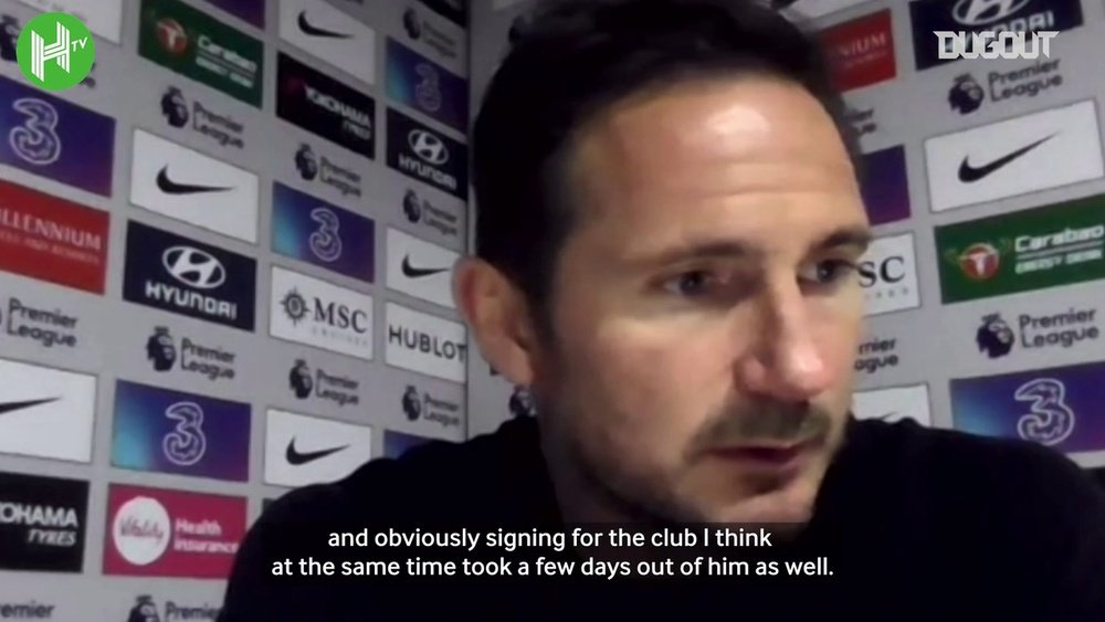Lampard spoke after the match. DUGOUT