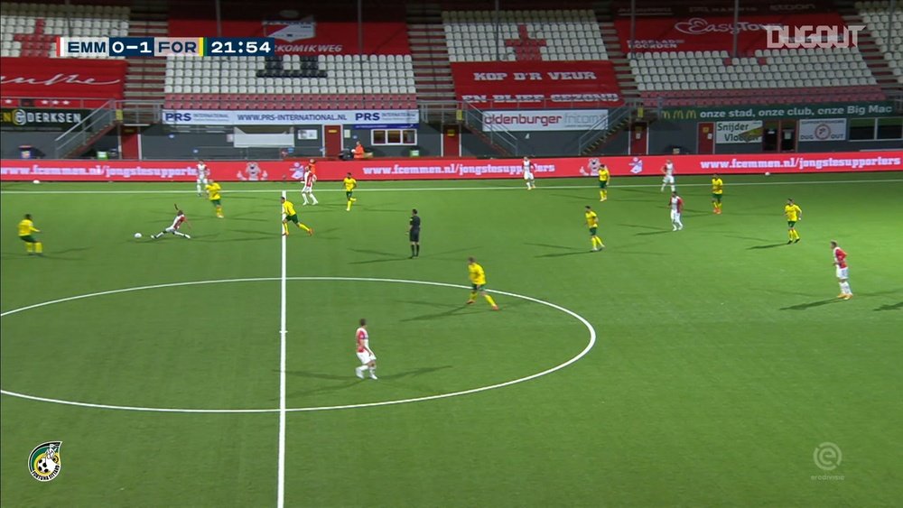 Lisandro Semedo scored as Sittard drew 2-2 at Emmen. DUGOUT