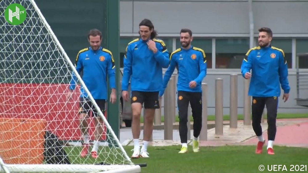 Man Utd have been training ahead of the game with Atalanta. DUGOUT