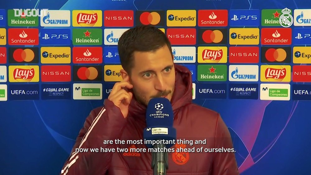 Hazard spoke after the match. DUGOUT