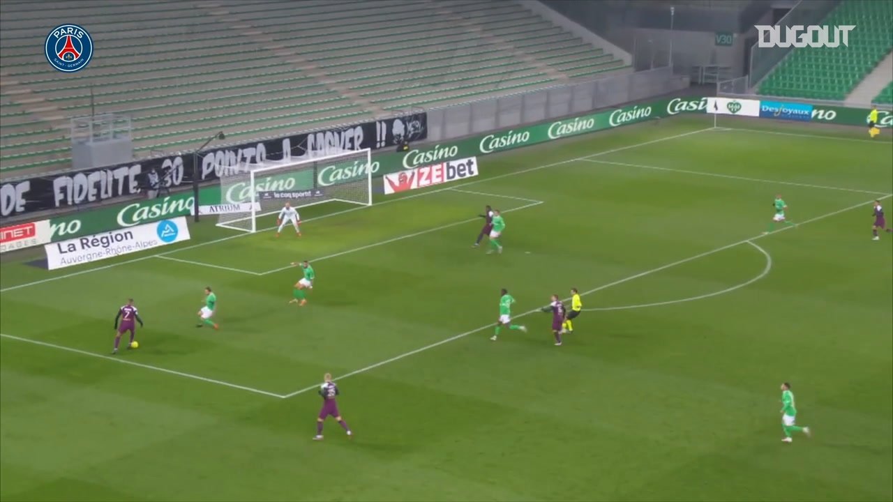 Moise Kean got PSG a point at St Etienne. DUGOUT