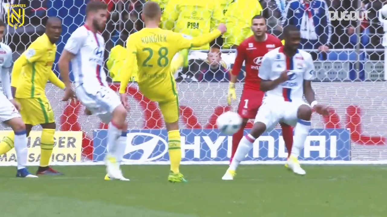Nantes have scored some great goals against Lyon in the past. DUGOUT