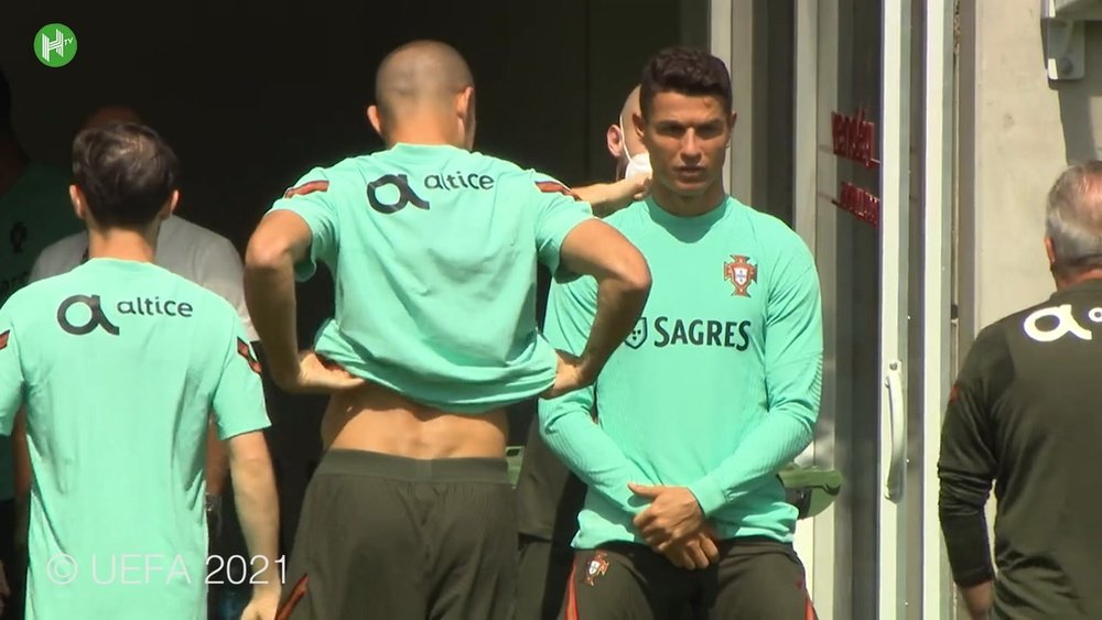Portugal have been preparing to take on Hungary. DUGOUT