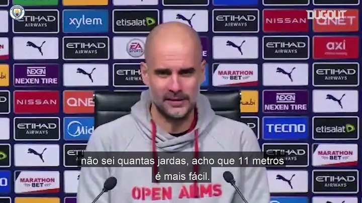 VÍDEO: Guardiola admite que o Manchester City não tem um especialista em pênaltis