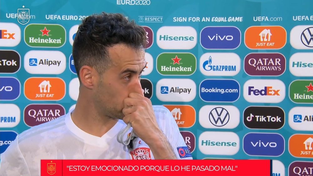 VÍDEO: las lágrimas de Busquets al volver a jugar con España. DUGOUT