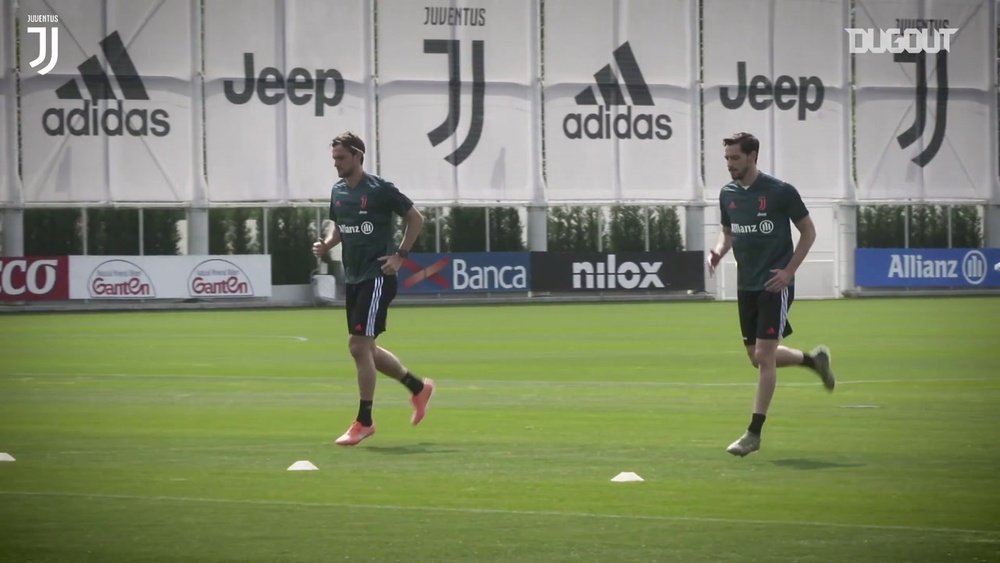 Cristiano Ronaldo volta a treinar na Juventus. DUGOUT