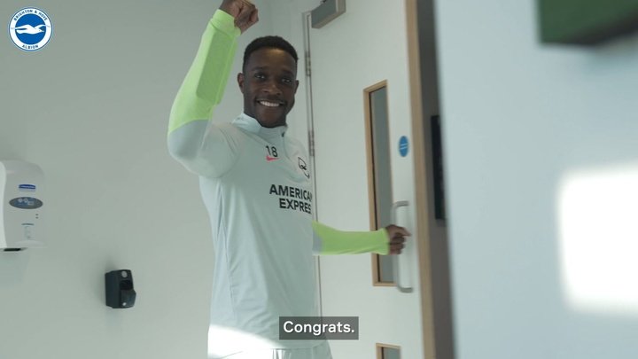 VIDEO: Brighton players send messages to Adringa after AFCON triumph