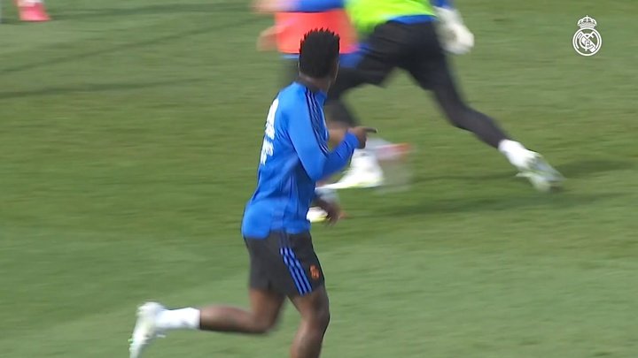 VIDEO: David Alaba in the last session before Getafe game