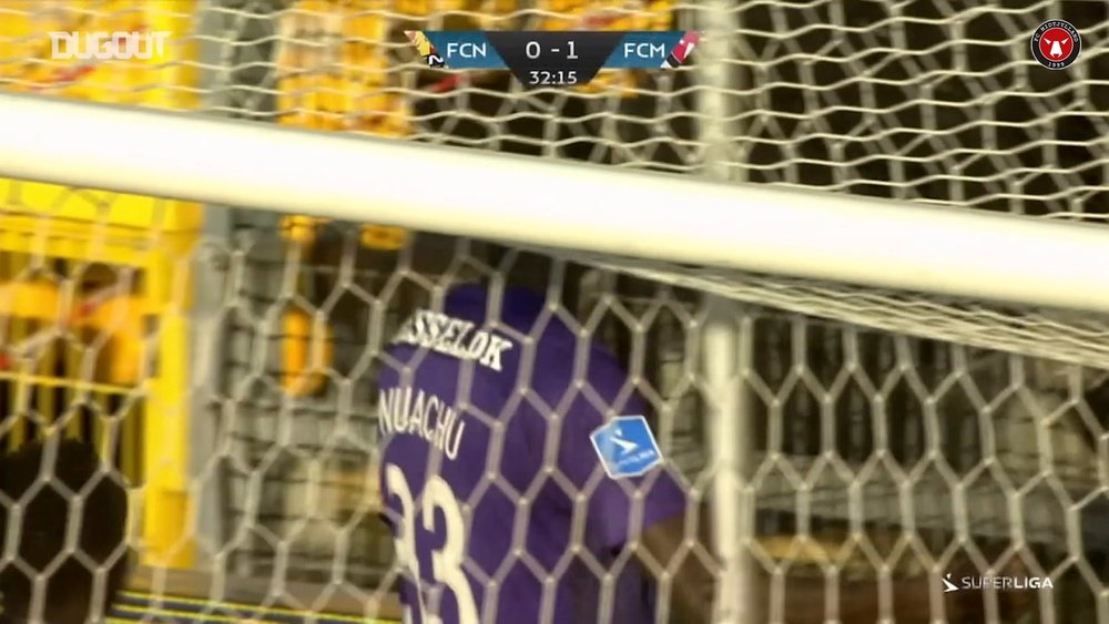 Paul Onuachu netted a hat-trick as Midtjylland won 1-4 at Nordsjaelland. DUGOUT