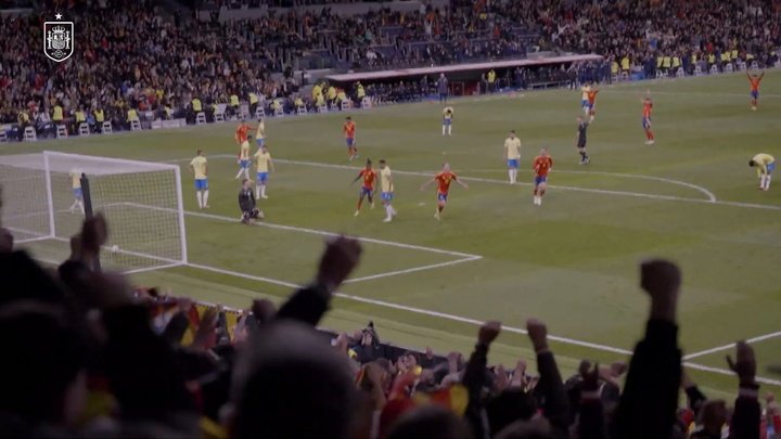 VIDEO: Dani Olmo's amazing goal v Brazil
