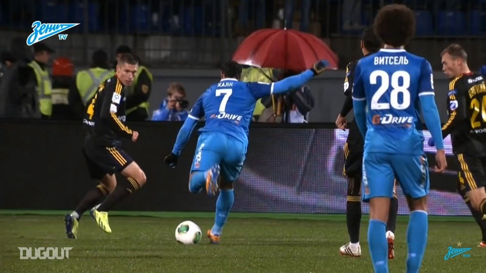 Hulk scored several times against CSKA Moscow while playing for Zenit. DUGOUT