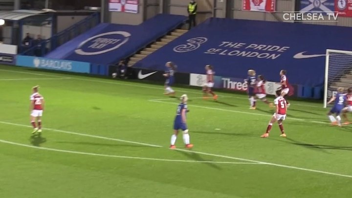 VIDEO: Eriksson's header puts Chelsea Women ahead in thumping Arsenal win