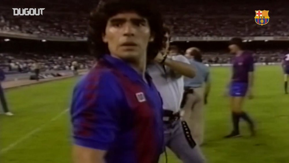 El inolvidable paso de Diego Maradona por el Barcelona. DUGOUT