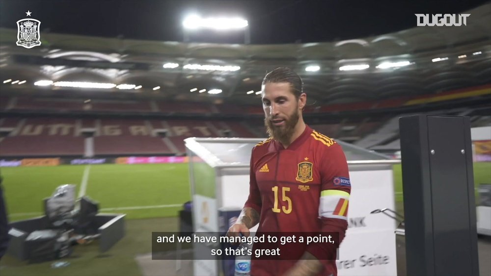 Spain got a point right at the death away to Germany. DUGOUT