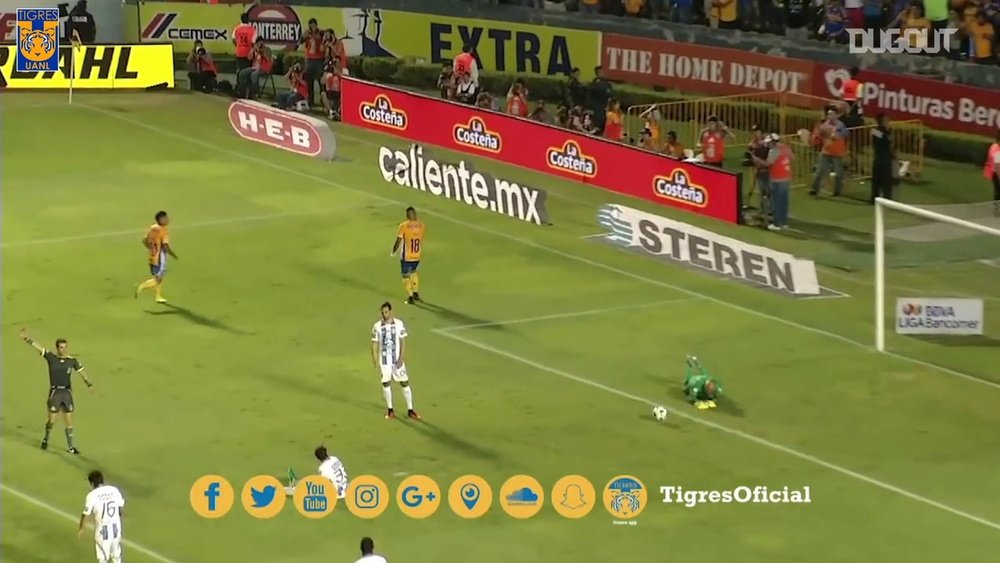 Gignac's lovely backheel allowed Sosa to score. DUGOUT