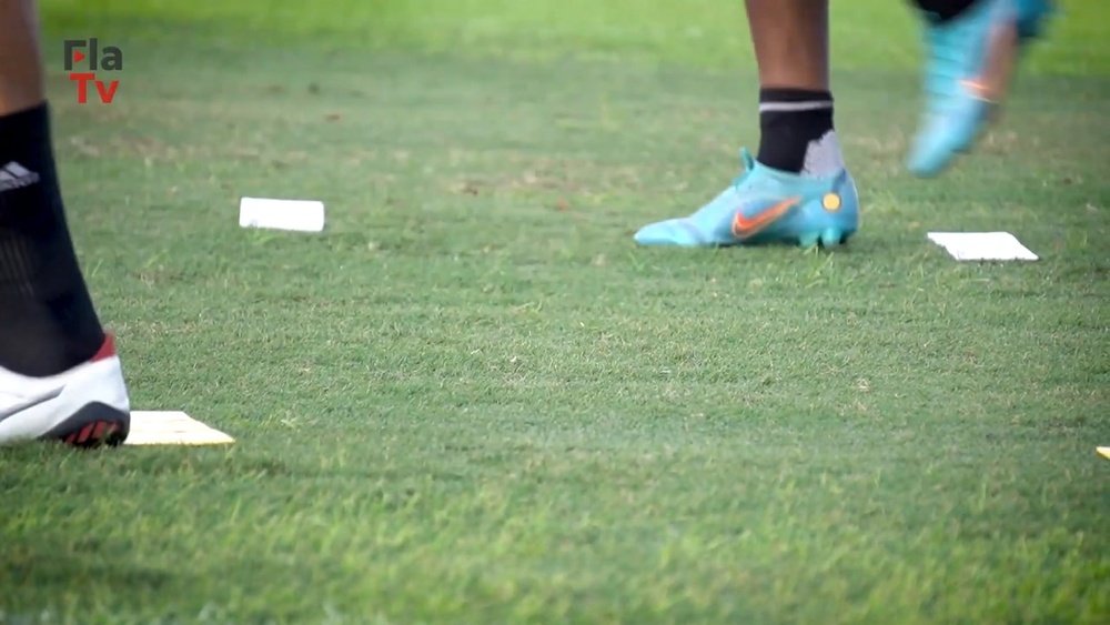 Treino do Flamengo.Dugout