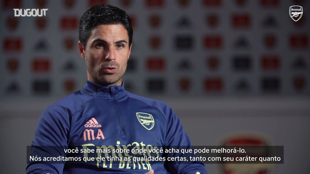 Mikel Arteta falando sobre como a chegada de Thomas Partey vai agregar ao Arsenal. DUGOUT