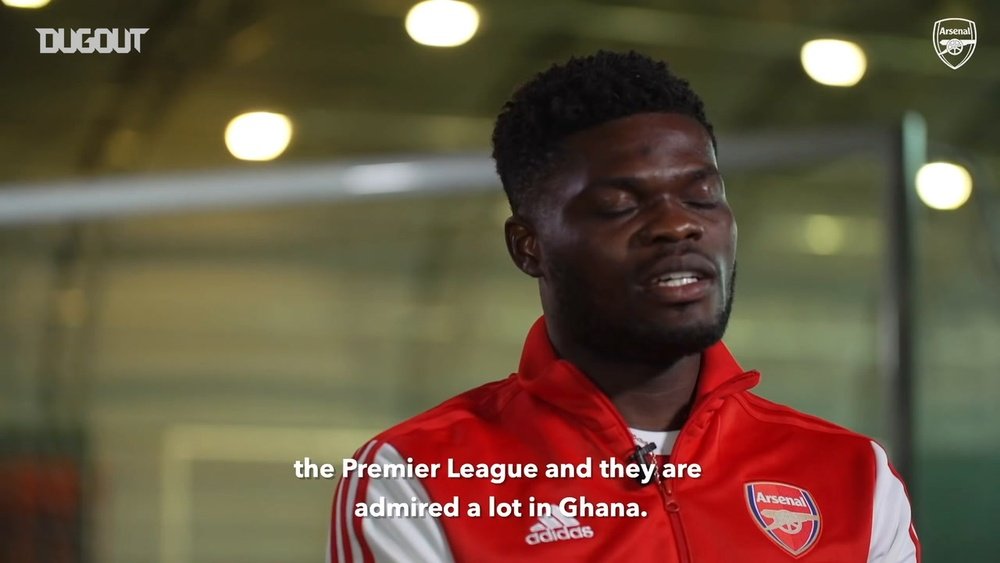 Thomas Partey keen to emulate the Premier League's top Ghanaian players. DUGOUT