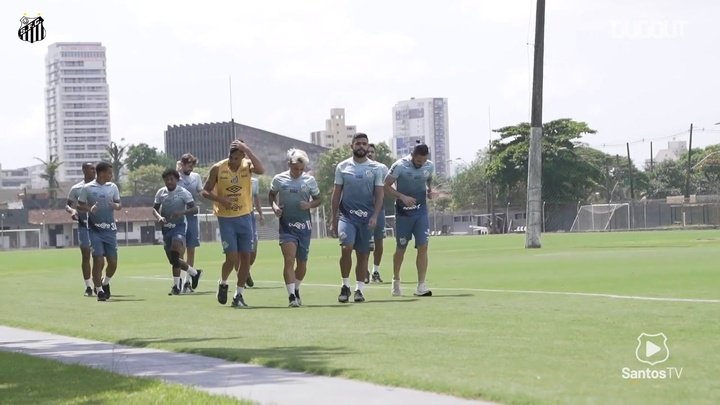 Santos finaliza preparação para visita ao Atlético-MG