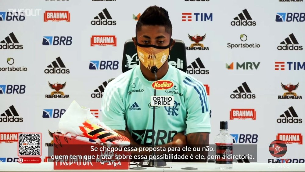 Bruno Henrique quer Jorge Jesus no Flamengo por muito tempo. DUGOUT
