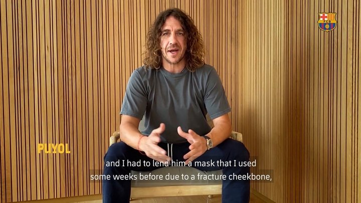 VIDEO: Puyol and Xavi share their first Messi memories