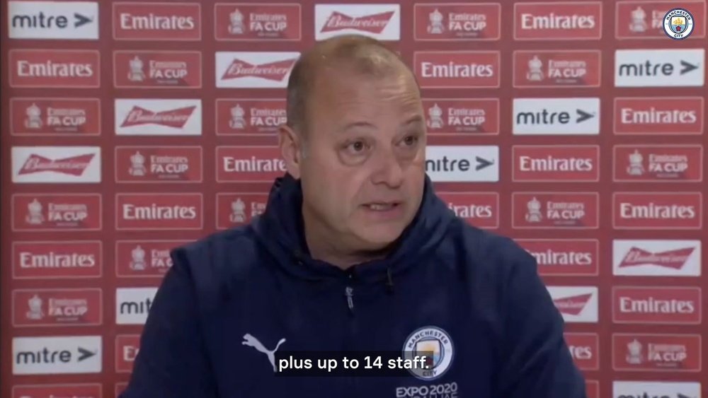 Rodolfo Borrell has given Man City's pre-match press conference. DUGOUT