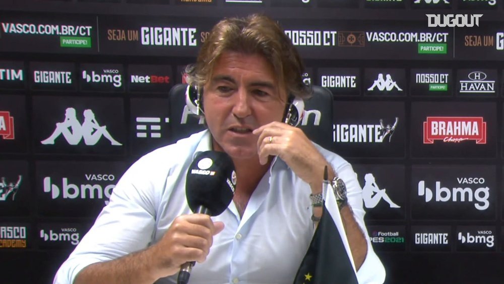 Técnico Ricardo Sá Pinto tem contrato com o Vasco válido até o final da atual temporada. DUGOUT