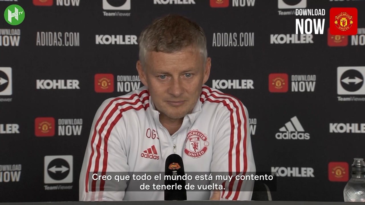 VÍDEO: así confirmó Solskjaer el debut de Ronaldo