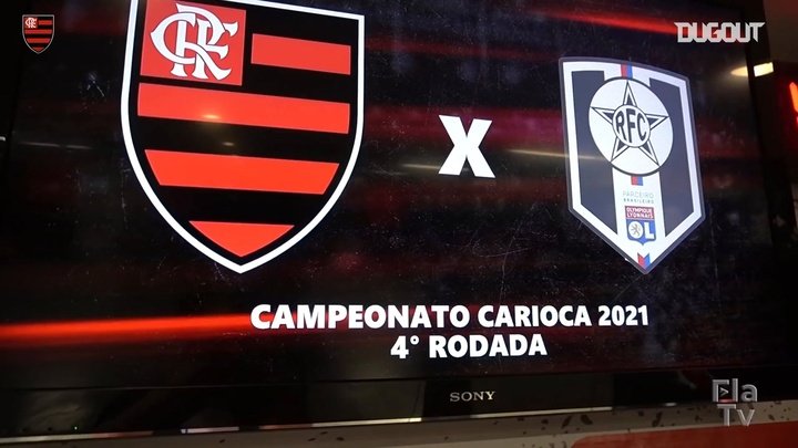 VÍDEO: Bastidores da vitória do Flamengo sobre o Resende na Taça Guanabara