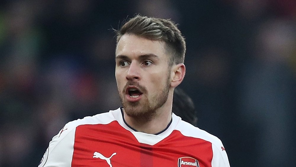 Aaron Ramsey lors d'un match de Premier League. AFP