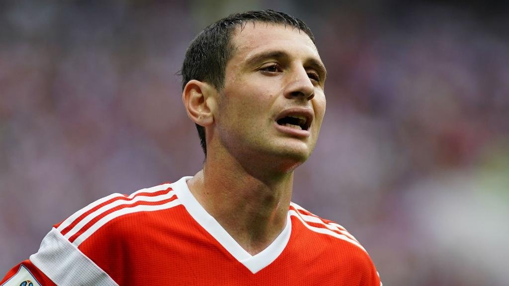 Alan Dzagoev got injured in Russia's opener. GOAL