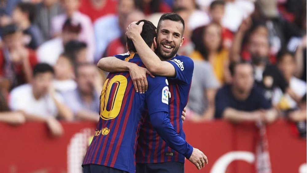 Jordi Alba has signed a deal keeping him at Barcelona until 2024. GOAL