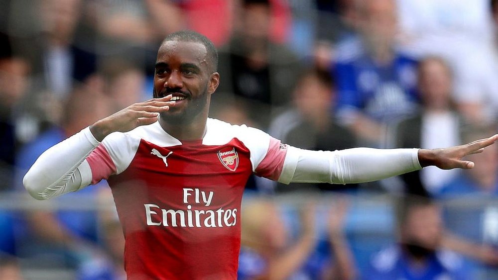 Lacazette impressed in the game against Cardiff. GOAL