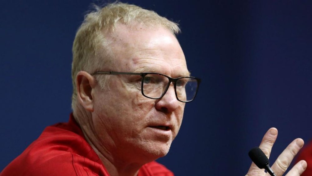 Alex McLeish preferred not to talk about his future. GOAL